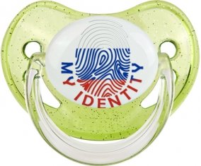 Empreinte My Identity Russie Tétine Physiologique Vert à paillette