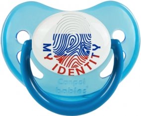 Empreinte My Identity Russie Tétine Physiologique Bleue phosphorescente