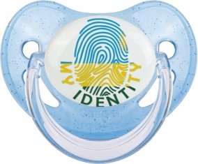 Empreinte My Identity Rwanda Sucete Physiologique Bleue à paillette