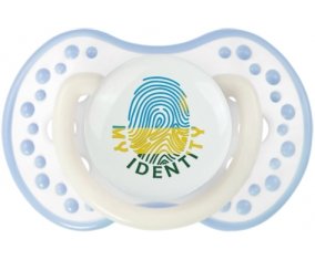 Empreinte My Identity Rwanda Tétine LOVI Dynamic Blanc-cyan classique
