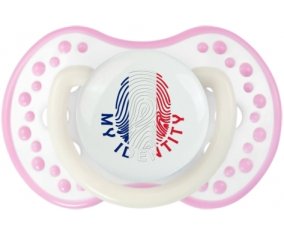 Empreinte My Identity Saint Barthlemy Sucette LOVI Dynamic Blanc-rose phosphorescente