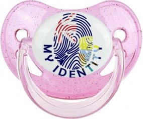 Empreinte My Identity Sainte-Hélène Sucette Physiologique Rose à paillette