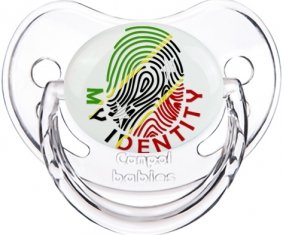Empreinte My Identity Saint-Christophe-et-Niévès Tétine Physiologique Transparent classique