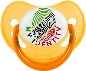 Empreinte My Identity Saint-Christophe-et-Niévès Tétine Physiologique Jaune phosphorescente