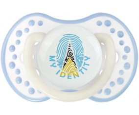 Empreinte My Identity Sainte-Lucie Tétine LOVI Dynamic Blanc-cyan classique