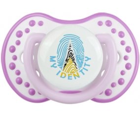 Empreinte My Identity Sainte-Lucie Tétine LOVI Dynamic Blanc-mauve classique