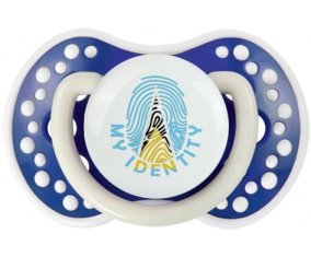 Empreinte My Identity Sainte-Lucie Tétine LOVI Dynamic Bleu-marine phosphorescente
