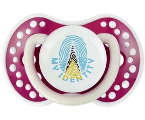 Empreinte My Identity Sainte-Lucie Tétine LOVI Dynamic Fuchsia phosphorescente