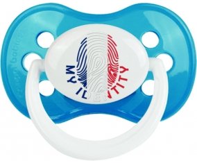 Empreinte My Identity Saint Martin Tétine Anatomique Cyan classique