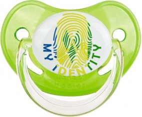 Empreinte My Identity Saint-Vincent-et-les-Grenadines Tétine Physiologique Vert classique