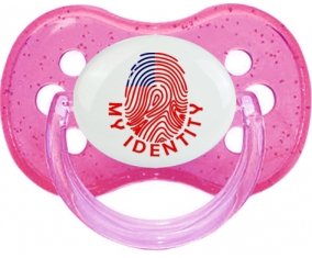 Empreinte My Identity Samoa Sucette Cerise Rose à paillette