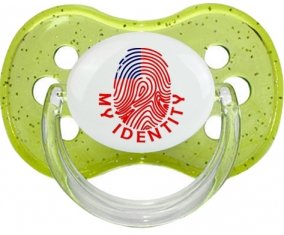 Empreinte My Identity Samoa Sucette Cerise Vert à paillette