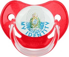 Empreinte My Identity Saint Marin Sucette Physiologique Rouge à paillette