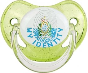 Empreinte My Identity Saint Marin Sucette Physiologique Vert à paillette