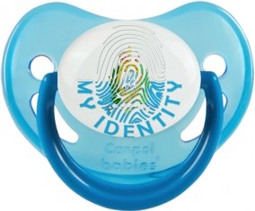 Empreinte My Identity Saint Marin Sucette Physiologique Bleue phosphorescente