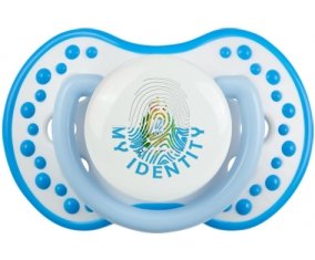 Empreinte My Identity Saint Marin Sucette LOVI Dynamic Blanc-bleu phosphorescente