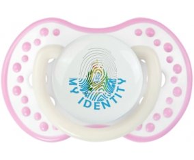 Empreinte My Identity Saint Marin Sucette LOVI Dynamic Blanc-rose phosphorescente