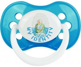 Empreinte My Identity Saint Marin Tétine Anatomique Cyan classique