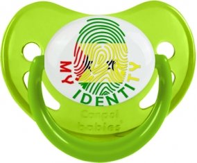 Empreinte My Identity Sao Tomé et Principe Sucette Physiologique Vert phosphorescente