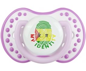 Empreinte My Identity Sao Tomé et Principe Sucette LOVI Dynamic Blanc-mauve classique