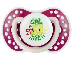 Empreinte My Identity Sao Tomé et Principe Sucette LOVI Dynamic Fuchsia phosphorescente
