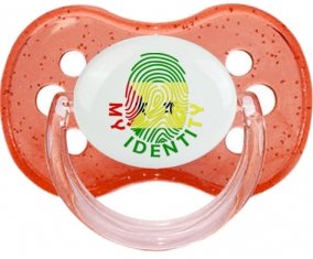 Empreinte My Identity Sao Tomé et Principe Tétine Cerise Rouge à paillette