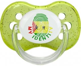 Empreinte My Identity Sao Tomé et Principe Tétine Cerise Vert à paillette