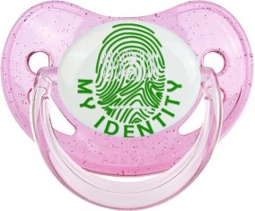 Empreinte My Identity Arabie Saoudite Tétine Physiologique Rose à paillette