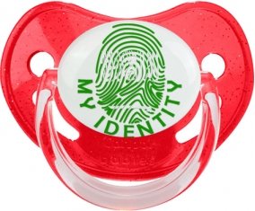 Empreinte My Identity Arabie Saoudite Tétine Physiologique Rouge à paillette