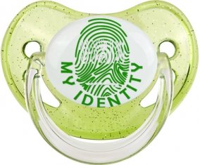 Empreinte My Identity Arabie Saoudite Tétine Physiologique Vert à paillette