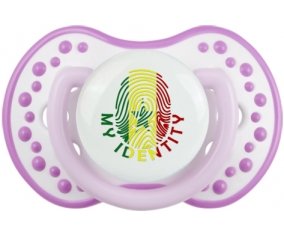 Empreinte My Identity Sénégal Sucette LOVI Dynamic Blanc-mauve classique