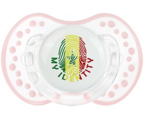 Empreinte My Identity Sénégal Sucette LOVI Dynamic Retro-blanc-rose-tendre classique