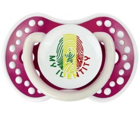 Empreinte My Identity Sénégal Sucette LOVI Dynamic Fuchsia phosphorescente