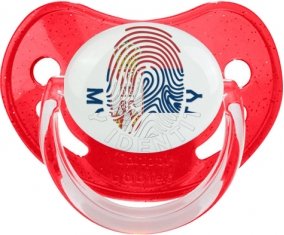 Empreinte My Identity Serbie Sucette Physiologique Rouge à paillette