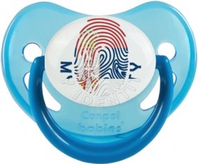 Empreinte My Identity Serbie Sucette Physiologique Bleue phosphorescente