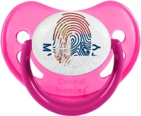 Empreinte My Identity Serbie Sucette Physiologique Rose phosphorescente