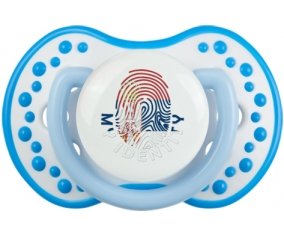 Empreinte My Identity Serbie Sucette LOVI Dynamic Blanc-bleu phosphorescente
