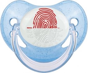 Empreinte My Identity Singapour Sucette Physiologique Bleue à paillette