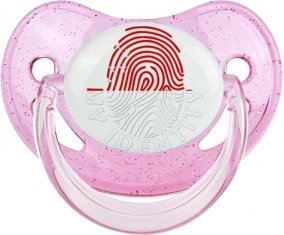 Empreinte My Identity Singapour Sucette Physiologique Rose à paillette