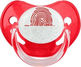 Empreinte My Identity Singapour Sucette Physiologique Rouge à paillette