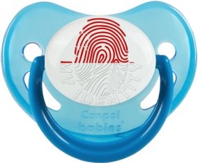 Empreinte My Identity Singapour Sucette Physiologique Bleue phosphorescente