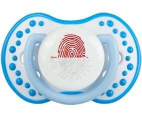 Empreinte My Identity Singapour Sucette LOVI Dynamic Blanc-bleu phosphorescente