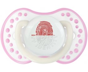 Empreinte My Identity Singapour Sucette LOVI Dynamic Blanc-rose phosphorescente