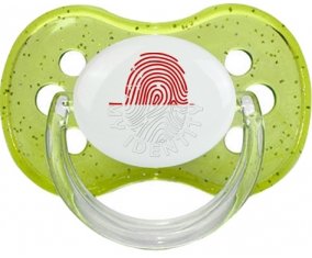 Empreinte My Identity Singapour Sucette Cerise Vert à paillette