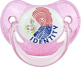 Empreinte My Identity Sint Maarten Sucette Physiologique Rose à paillette