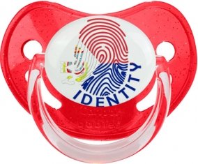 Empreinte My Identity Sint Maarten Sucette Physiologique Rouge à paillette