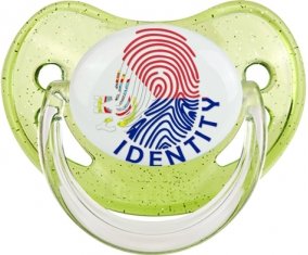 Empreinte My Identity Sint Maarten Sucette Physiologique Vert à paillette