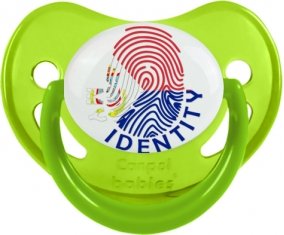 Empreinte My Identity Sint Maarten Sucette Physiologique Vert phosphorescente