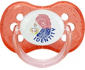 Empreinte My Identity Sint Maarten Tétine Cerise Rouge à paillette