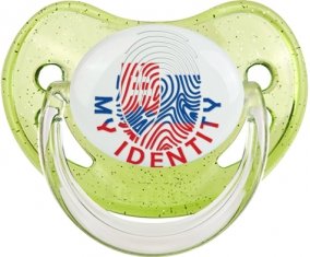 Empreinte My Identity Slovaquie Tétine Physiologique Vert à paillette